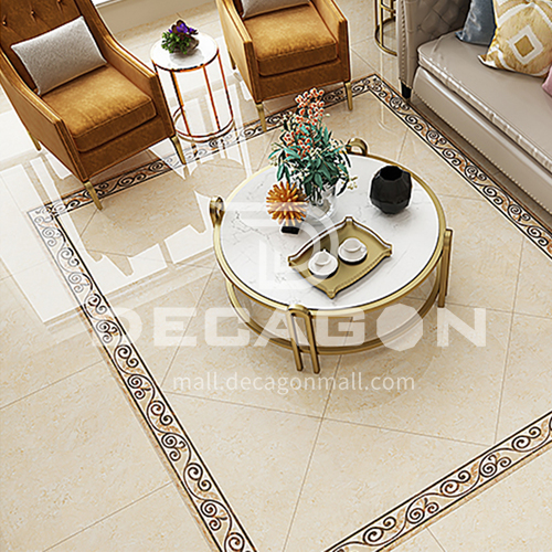 Imitation Marble Non Slip Floor Tiles, Living Room Floor Tiles Border Design